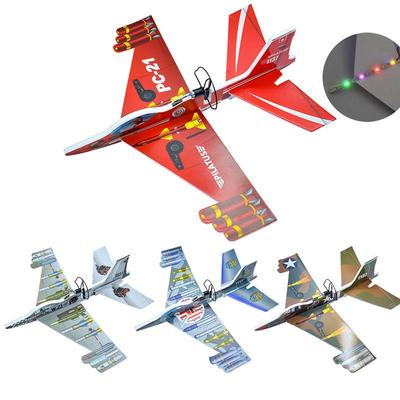 Заряжаемый через USB, светящийся EPP электрический ручной метательный планер-истребитель для детей
