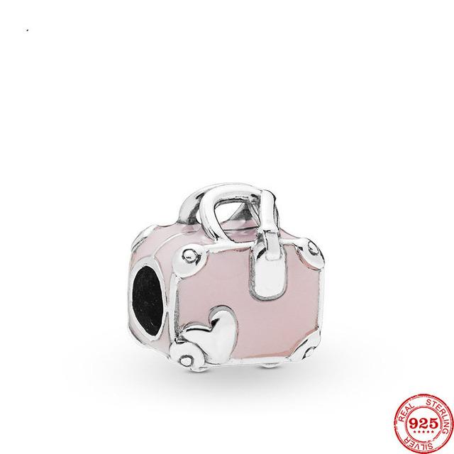 Стерлингового Серебра 925 пробы, розовый, муранский, я люблю маму, люблю, крест, сердце, сделай сам, тонкие бусины подходят для оригинального браслета-подвески, женские ювелирные изделия