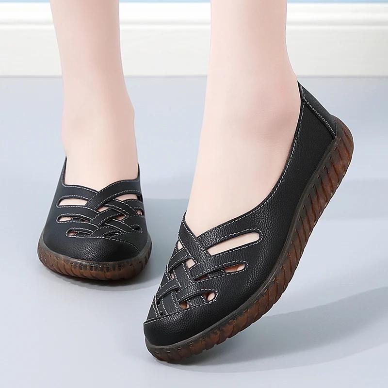 Women's Summer Loafers Luxury Vulcanized Artificial Leather Casual For Women 2024 Comfortable Outdoor Fashion Shoes Footwear