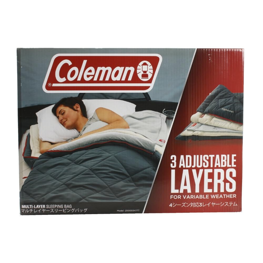 Coleman Sleeping Sleeping All Envelope Minimum Usage Temperature Degrees 2000034777 Bag, Shruff, Multi-layer Bag, Seasons, Type, -5
