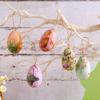 Easter Egg Pendant Creative Woven Basket Easter Egg Decorative Ornament Scene Arrangement