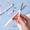 Dual-Headed Craft Scissors Knife - Mini Retractable Safety Tool for Journals and Crafts