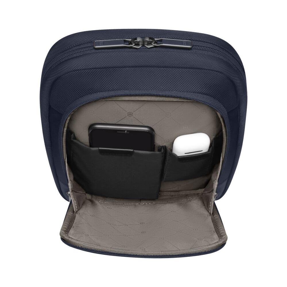 Victorinox Сумка через плечо Werks Traveler 7.0 с карманом для 11-дюймового планшета, карманом на молнии, плечевым ремнем, вместимостью 7 л, темно-синяя, 653641