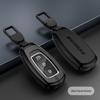 Чехол для ключа автомобиля Beijing Hyundai для Mistra, Elantra, ix35, Festa, ix25 - Металлический кожаный чехол с пряжкой.