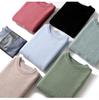 Men's Autumn/Winter Thick Cashmere Sweater – Round Neck, Solid Color, Loose-Fit, Casual Wool Knit