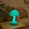 Rustic Fantasy Mushroom Lamp, Resin, USB Powered, with Festive Holiday Themes for Christmas, Halloween, Easter, Hanukkah, Thanksgiving