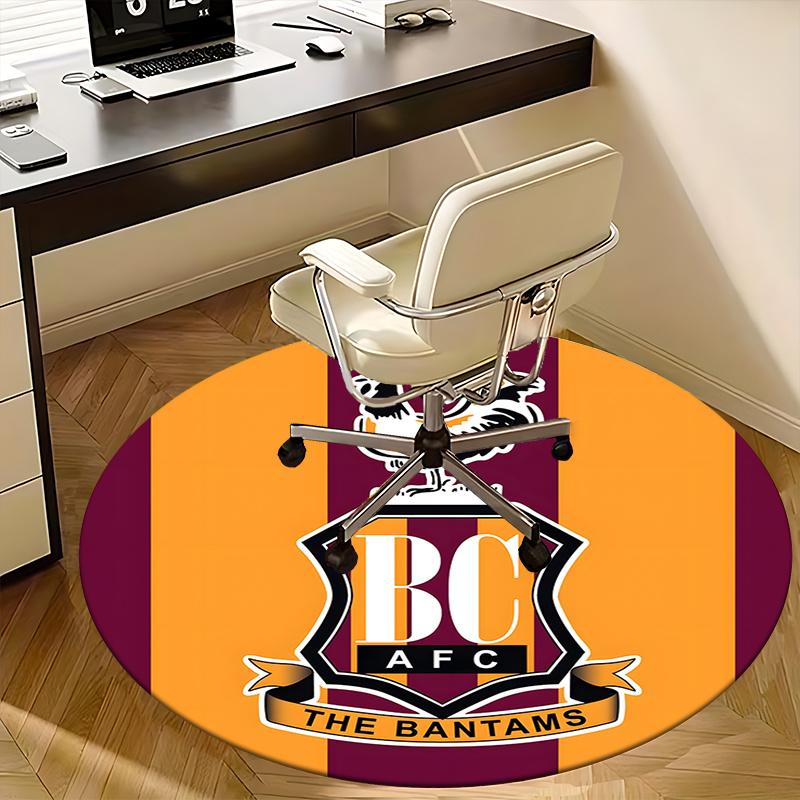 Bantams AFC Chair mat Round Rug-Office carpet, Non-slip, Suitable for Living Rooms, Bedrooms decor.1205013a