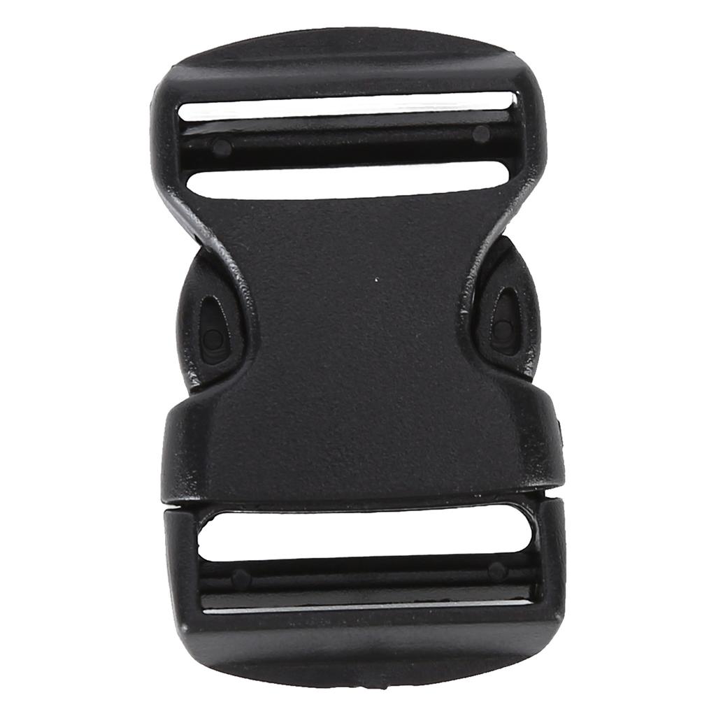 5Pcs Quick Release Buckle Plastic Dual Adjustable Strap Buckles Replacement DIY Craft for Backpack Black