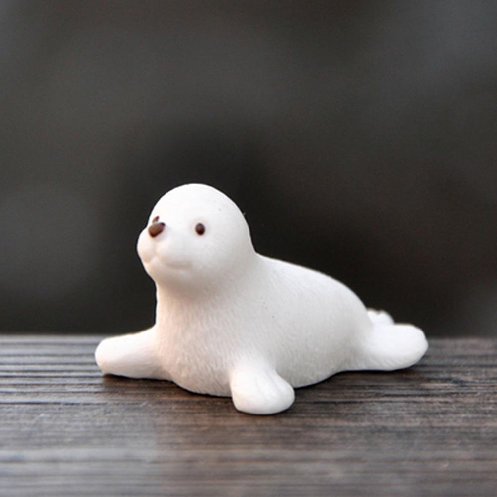 Смола маленькая модель пингвина айсберг тюлень зимняя фигурка миниатюрный микропейзаж украшение для сада фей