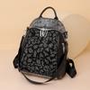New Large Capacity Women's Backpack Fashion Personality Hot Diamond Leopard Print Trend Outdoor Backpack
