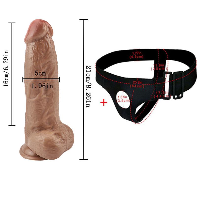Dildo MoDi Realistic Strapon Dildo Penis Adult Sex Toys For Women Lesbian Men Gay 18+