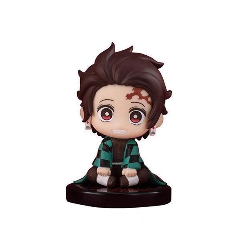 5 Стиль/набор Q Версия Истребитель демонов Сидящая кукла-призрак Тандзиро Нидози Иносуке Зеницу Фигурка Фигурка Экшн Фигурка Модель из фильма Игрушки Кукла