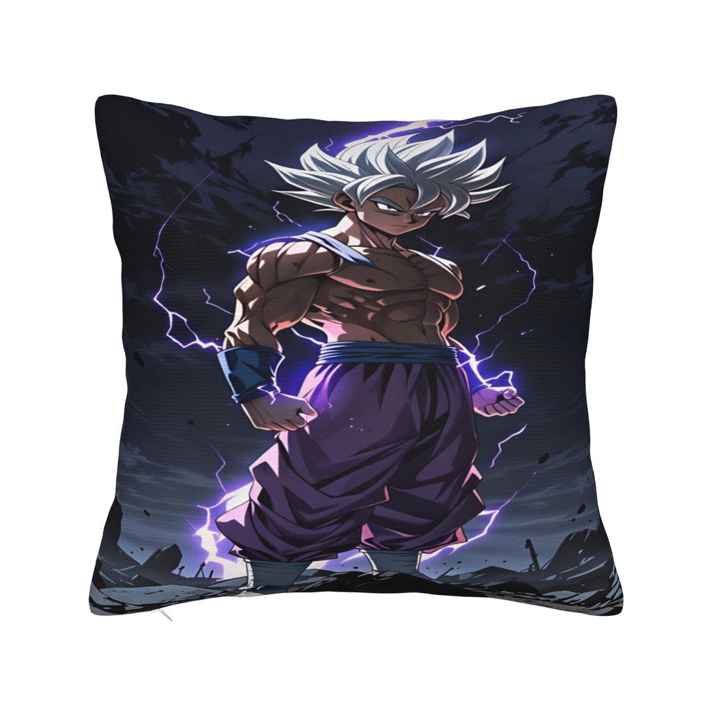 Son Goku Pillow Cover Dragons Balls Comfy Cushion Cover Retro Trendy Pillow Case For Chair Sofa Home Decor