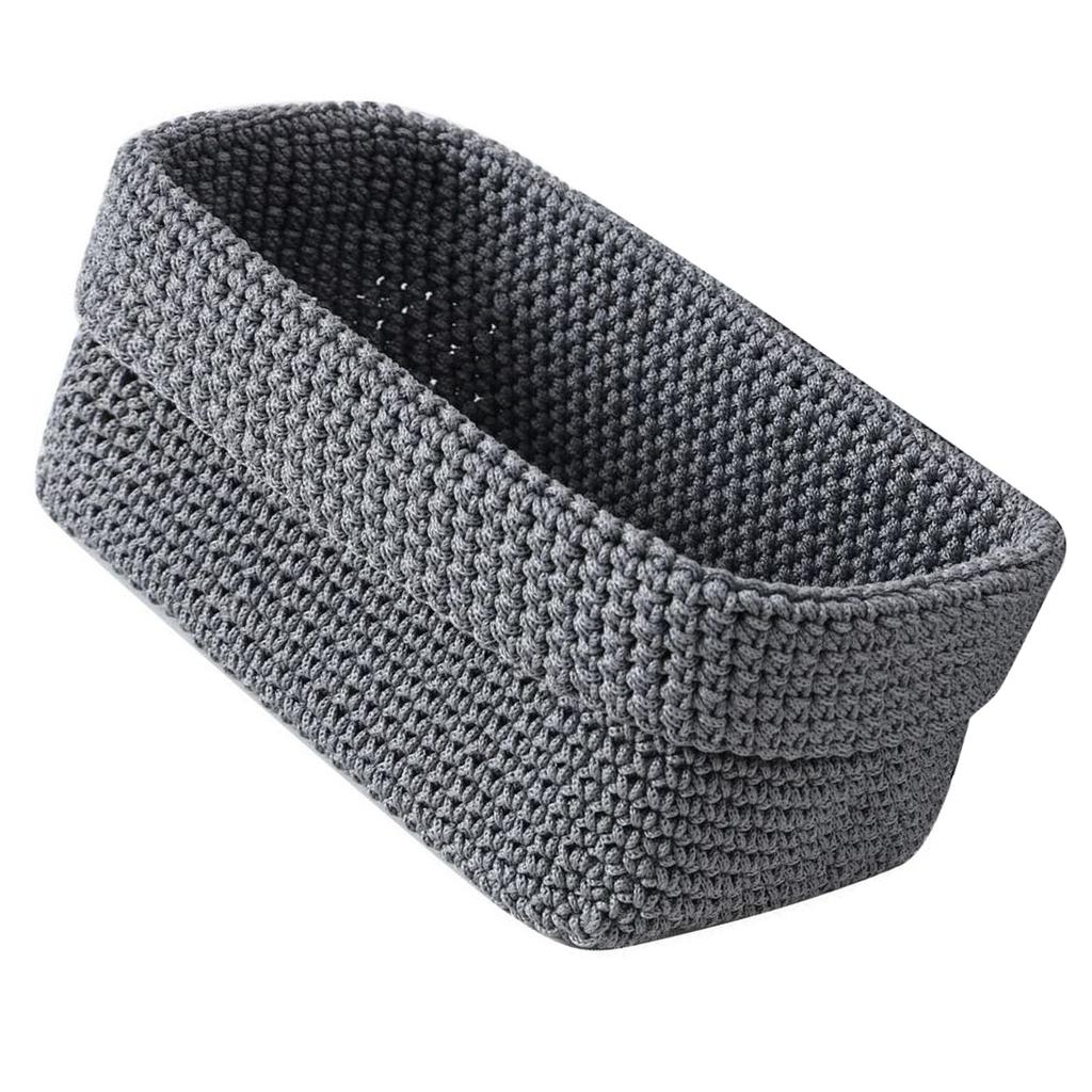 Woven Storage Basket Decorative Organizer Bins Box for Towel Book Cloth Shoes Snack Diaper Towel Gift Baskets Empty