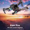 Дрон E88 Pro 4K HD с двойной камерой, положение 1080P Wi-Fi FPV Nova 2021 Altura Manter Profissional RC Quadcopter