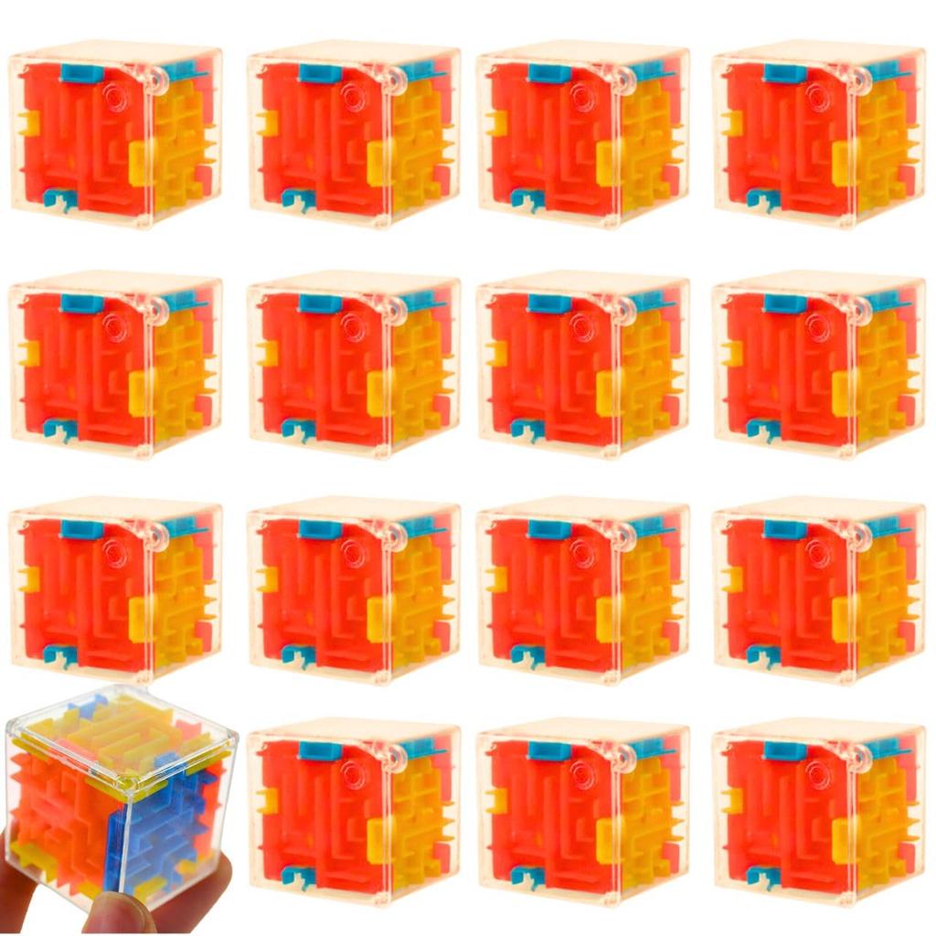 VIVIJOIE 3D лабиринт куб мини куб индивидуально упакован игрушка приз большой емкости фестиваль игрушка приз за участие дети (48 штук)