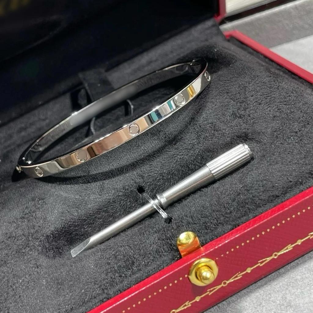 V Gold CNC Высокая Версия Браслет Любовь Узкая Средняя Широкая Версия Новый Женский Толстый Покрытый 18K Розовым Золотом Браслет для Пары