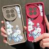 Мягкий ТПУ чехол с цветочным принтом и защитой от падений для OnePlus 13T 13R 13 12R 11R Ace 5 3 2, матовый, противоударный, с защитой объектива, чехол для телефона