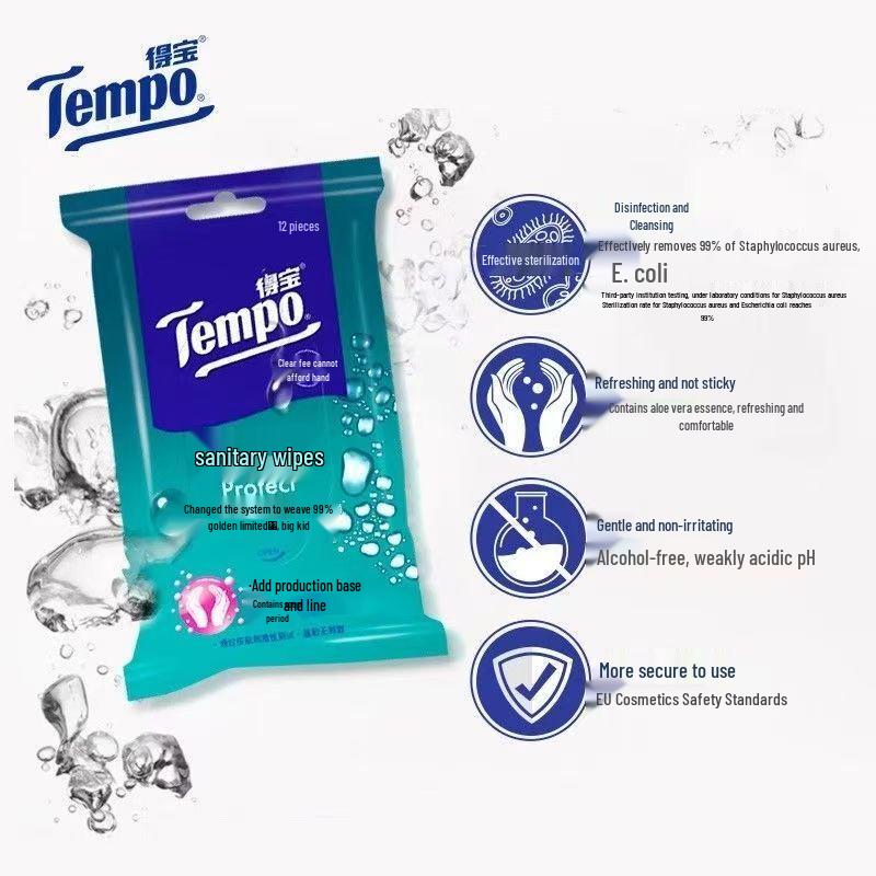 Влажные салфетки Tempo