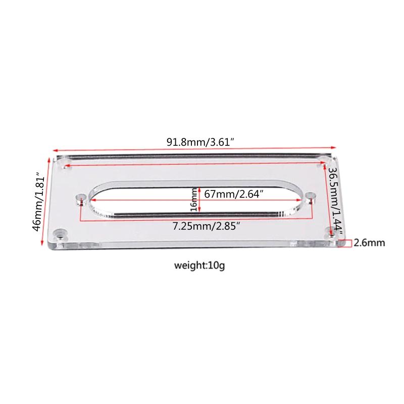 Mounting Rings Bridge Neck Pickups Cover Frame Replacements for Guitar or Bass