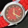 ВОССТАНОВЛЕННЫЕ ВИНТАЖНЫЕ МУЖСКИЕ ЧАСЫ SEIKO 5 AUTOMATIC JAPAN D/D RED 593a-a311236-9
