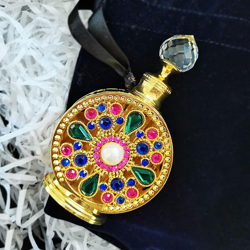 Zinc Zinc Alloy Rhinestone Perfume bottle Essence bottle Empty refillable bottles Makeup sub-bottling