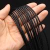 Natural Stone Beads Cylindrical Black Agates Bead 2 X 4 MM For Jewelry Making DIY Necklace Bracelet Earrings Accessory
