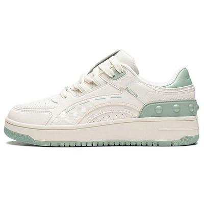Легкие прочные низкие кроссовки для скейтбординга женские кроссовки белые зеленые AGCS248-3