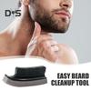 Щетка для чистки бороды с эргономичной ручкой, портативная мужская губка для стрижки бороды, настольный очиститель для бороды, инструменты