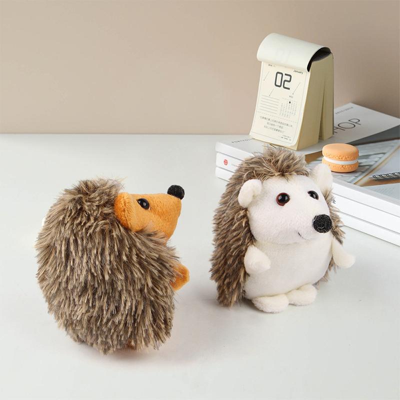 Creative Hedgehog Design Pet Grinding Teeth Plush Toy Durable Bite Resistant Chew Toy For Dog Pet Interactive Toys Pet Supplies