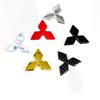Наклейка-чехол на логотип руля автомобиля Для Mitsubishi Outlander Lancer ASX Eclipse L200 Pajero Delica EVO Attrage Детали интерьера