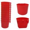 20pcs Hanging Poultry Coop Feeder Water Drinker Plastic Feeder Cage Cups  Quail