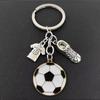 Men's Football Player Keychain, Soccer Ball, Men's Shoe Keychain Football Charm Keychain Fan Gift