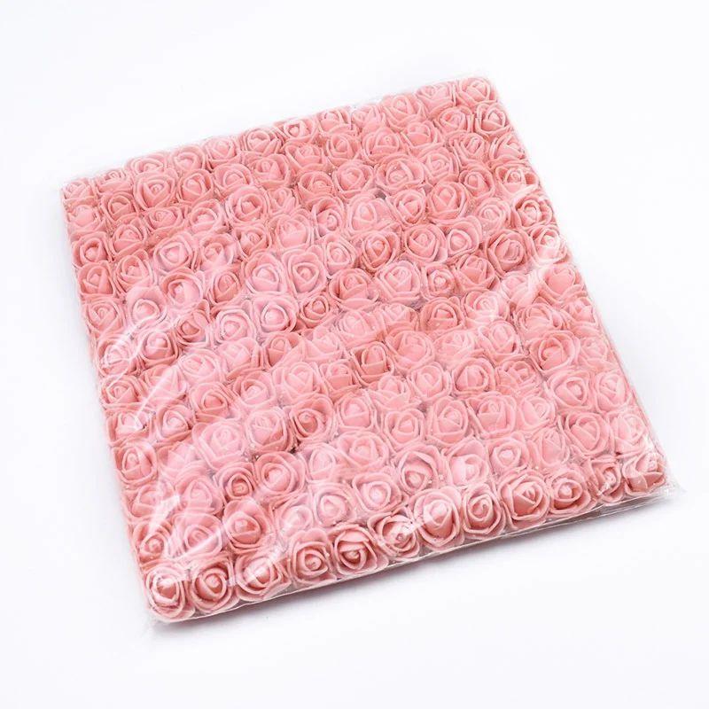 144 шт. Искусственный цветок из пенопластовой пряжи Роза Защита от ультрафиолета для улицы Рождественская садовая арка Венок Свадебный фестиваль Дом своими руками Коробка конфет