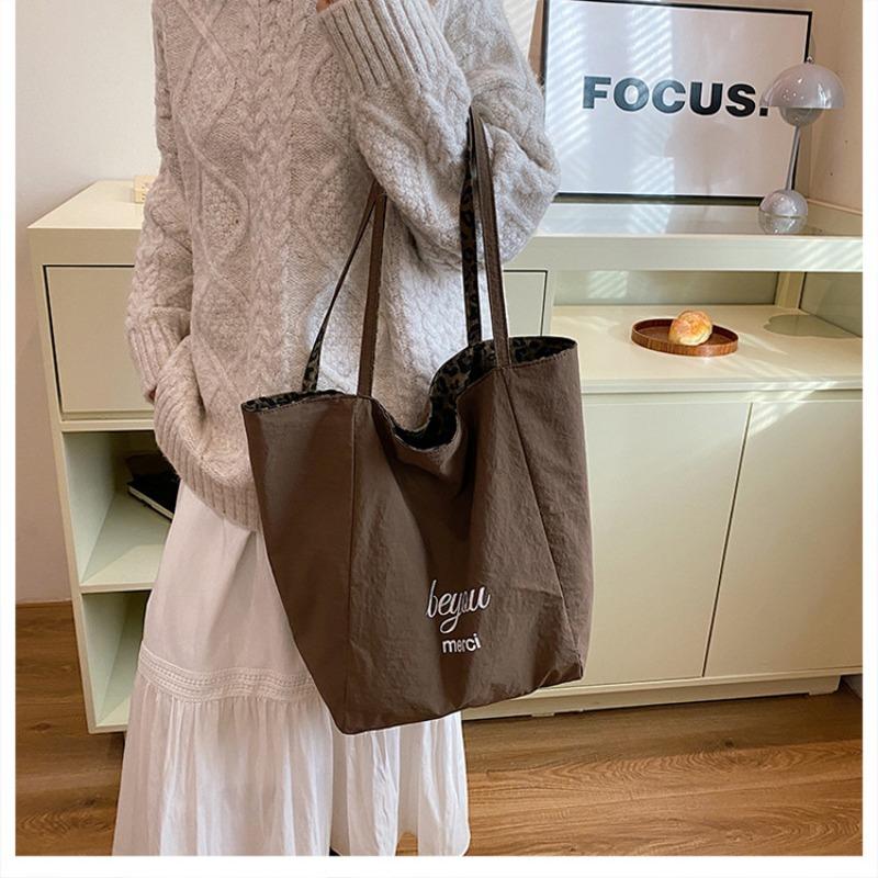 Двусторонняя холщовая сумка с леопардовым принтом, сумка через плечо, сумка большой вместимости, сумка-тоут большой вместимости