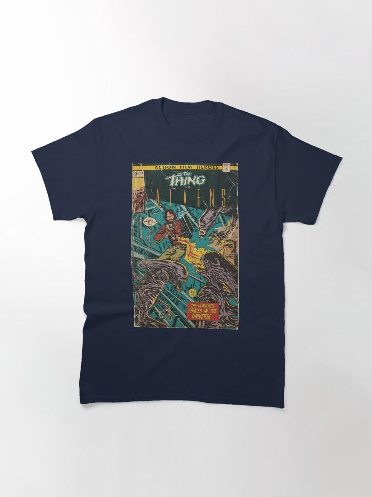 Pulp Thing vs. Aliens fan art comic cover Classic T-Shirt