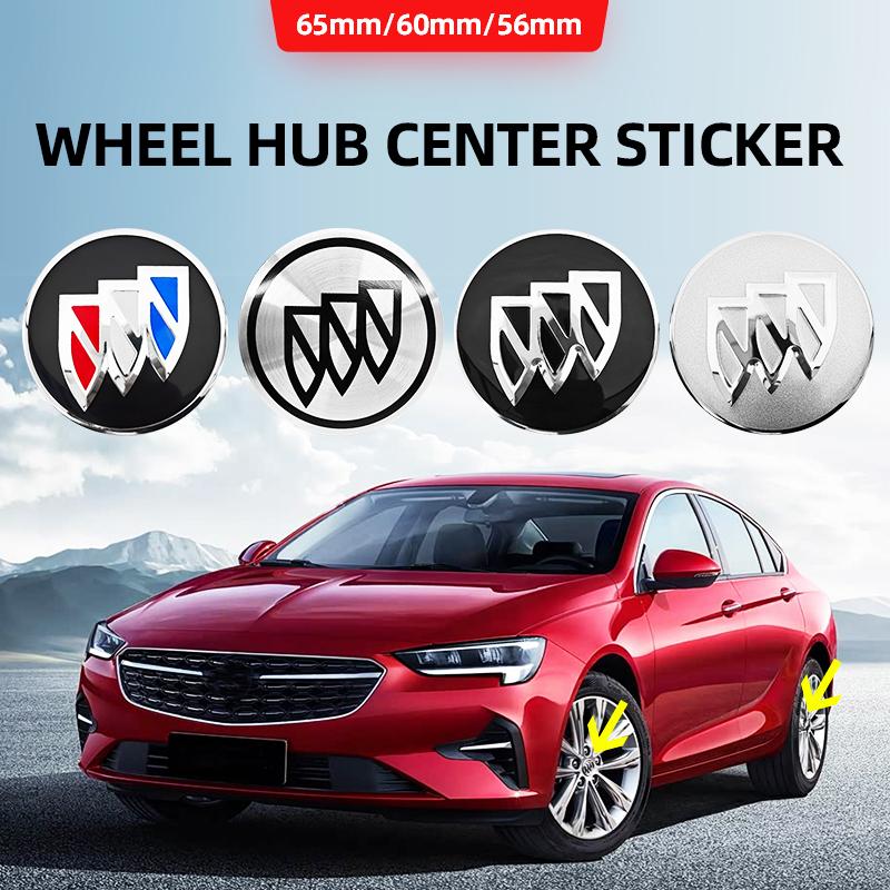 4pcs 56mm 60mm 65mm Car Wheel Center Hub Cap Rim Cover Stickers For Buick GL8 Park Avenue Encore LaCrosse Regal Excelle GT XT