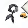 College Style With Silk Scarf Necklace, Long Beaded Silk Scarf, High-End Sense Jk With Silk Scarf Necklace, Belt Scarf.