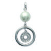 [K5814] - Silver Pendant 'Sissi' Silver-white (rhodium-plated) - 38x18 Mm