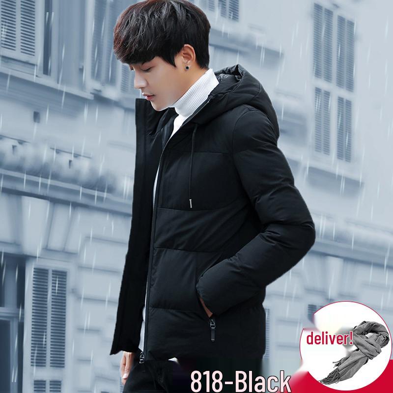 Мужская зимняя хлопковая куртка NASA - С воротником-стойкой, Утепленная, Теплая верхняя одежда, Модная распродажа.