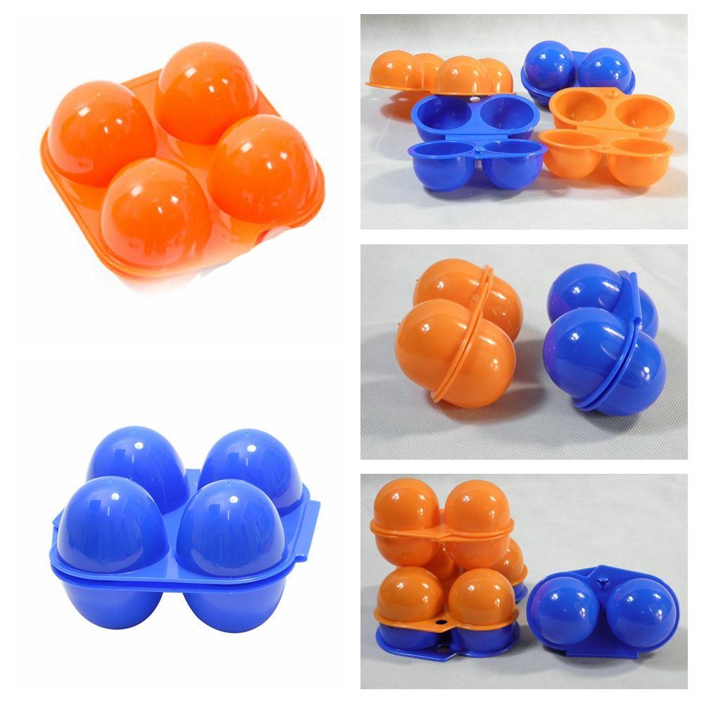 2/4 Grids Outdoor Foldable Holder Egg Tray Organizer Case Portable Egg Storage Box
