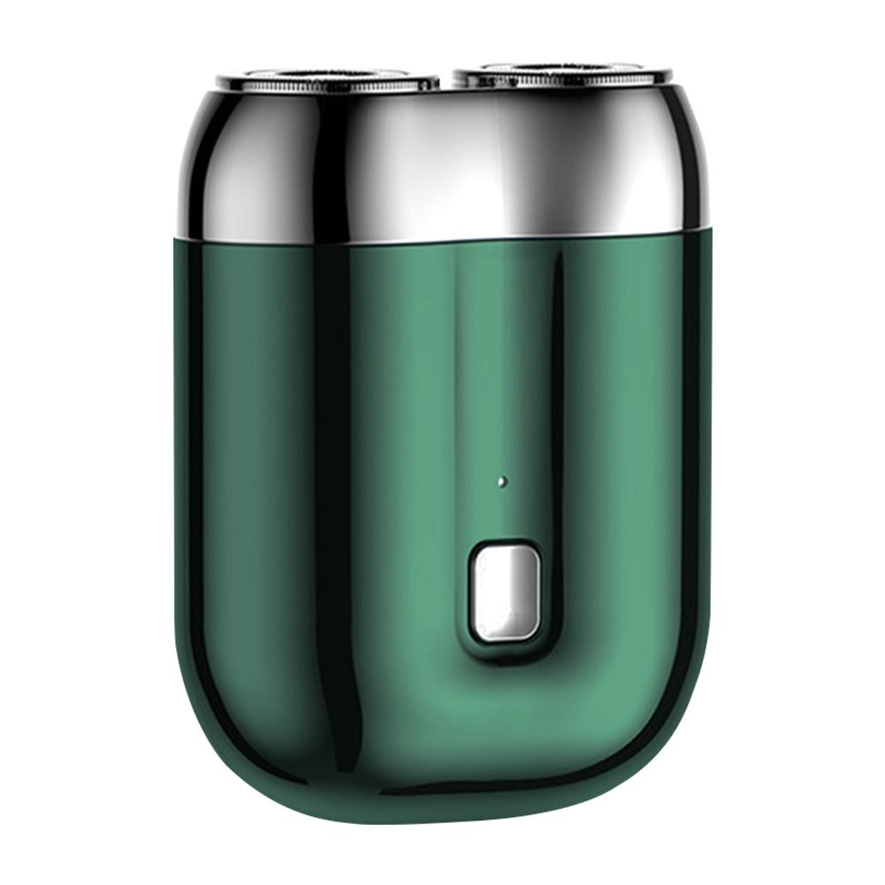 Mini Dual-Head Electric Razor Rechargeable Beard Shaver Washable Pocket Shaver for Men Home Travel