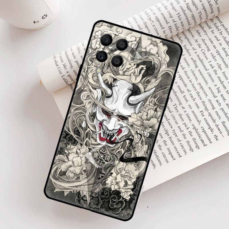 Чехол-маска демона Они Ханья для Samsung Galaxy M31 M11 M14 M34 M54 M12 M32 M52 M15 M13 M06 M16 M36 M56 M53 M35 M55