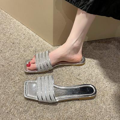 Женские тапочки на плоской подошве, сандалии на танкетке. Женские сандалии на плоской подошве. Летние тапочки Sandalias Mujer. Элегантная летняя обувь.