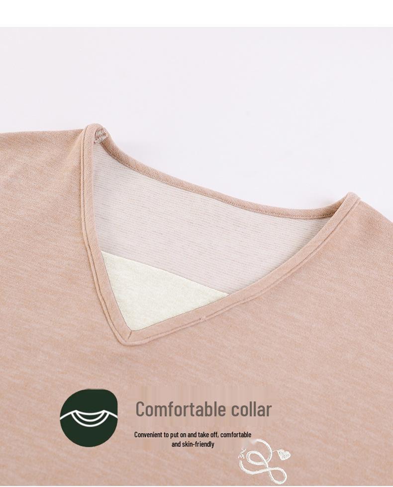 Velvet Nightgown for Women: Cozy, Skin-Friendly Mid-Length Cashmere Sweater Pajamas for Autumn/Winter - Wear Indoors or Out.