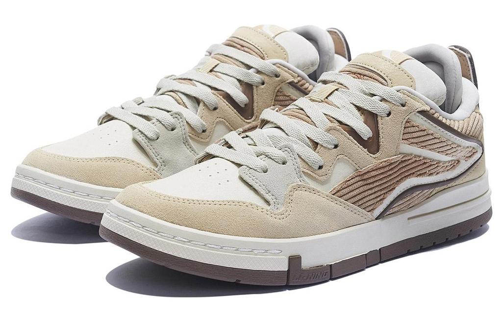 Li Ning Wave PRO Скользкие, износостойкие, легкие низкие кеды для скейтбординга мужские бежевые AECS051-4