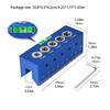 Multipurpose Drilling Alignment Tool with Builts In Level Design 6/7/8/9/10mm Drill Guide Block Locator for Woodworking