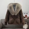 High-end Loose Casual Cotton Clothes Women's Winter New Fashion Warm Big Fur Collar Design Temperament Jacket