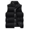 Men's Autumn/Winter Windproof Stand Collar Sleeveless Vest - Trendy, Warm, Casual Cotton Waistcoat