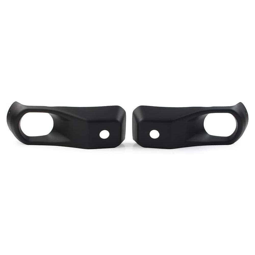 Fog Light Cover Front Bumper Fog Lamp Covers Trim Bezel For Jeep Wrangler JL 2018+ 10th Anniversary Rubicon Steel Front Bumper